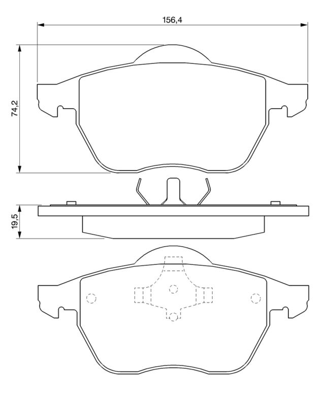 Set placute frana,frana disc 0 986 424 481 BOSCH