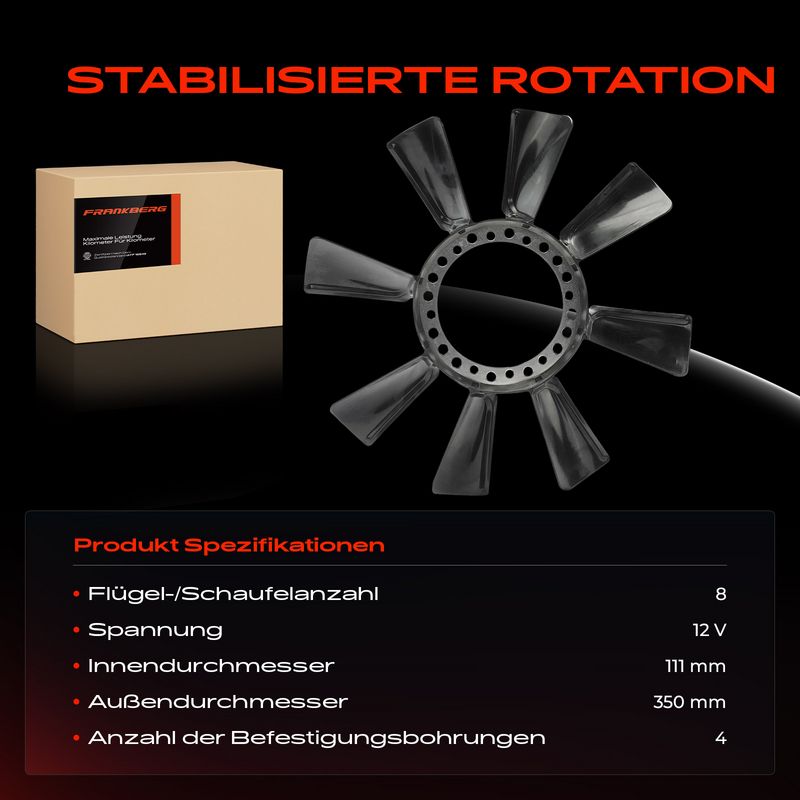 Frankberg 5481FB0027602 Fan Wheel, engine cooling