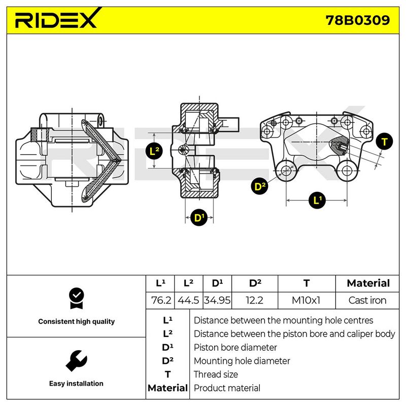 спирачен апарат RIDEX