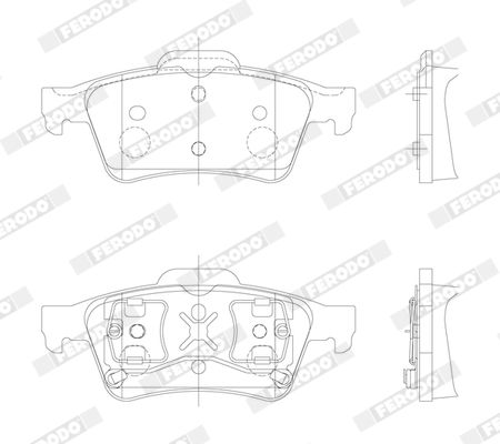 FERODO FDB1540 Brake Pad Set, disc brake