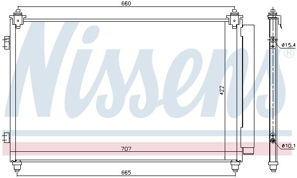 NISSENS 940611 Condenser, air conditioning