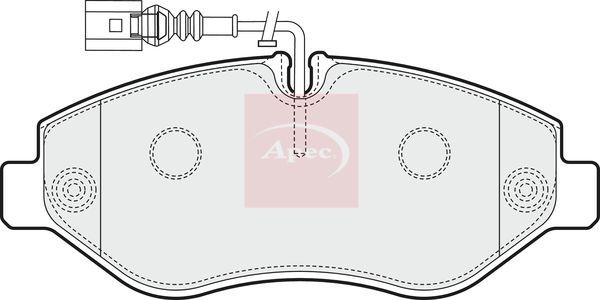 APEC Brake Pad Set, disc brake PAD1571