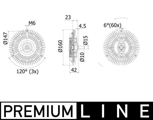 MAHLE kuplung, hűtőventilátor CFC 107 001P