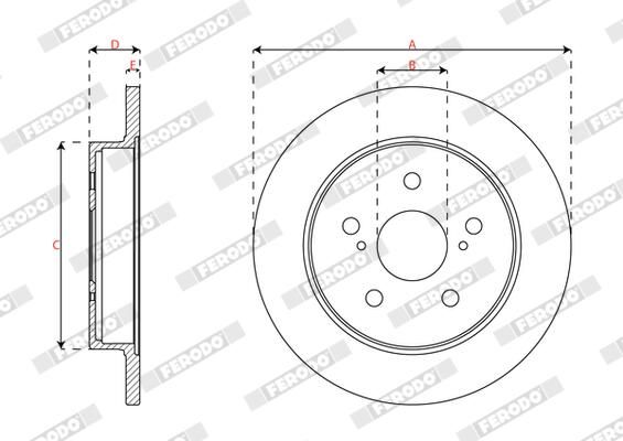 FERODO DDF2643C Brake Disc