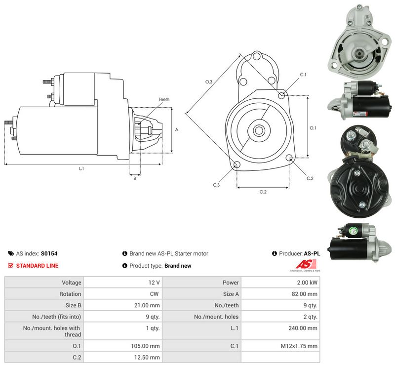 Starter, AS-PL S0154