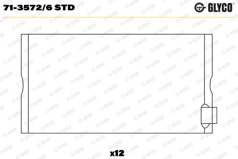 Coussinet+bielle GLYCO 71-3572/6 STD