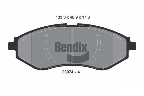 BENDIX Braking fékbetétkészlet, tárcsafék BPD1347