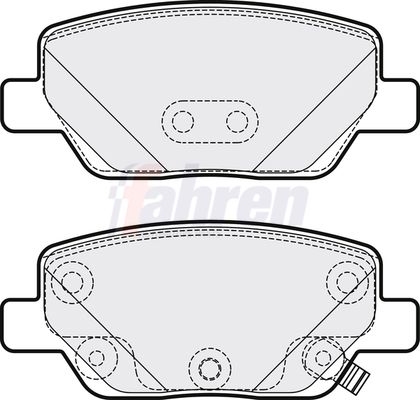 Fahren Brake Pad Set, disc brake FBP3791