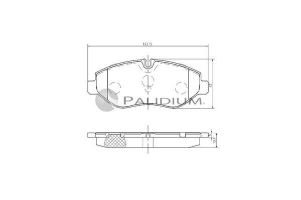 ASHUKI by Palidium fékbetétkészlet, tárcsafék P1-1152