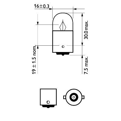 PHILIPS 12821LLECOCP Bulb, direction indicator