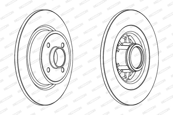 FERODO DDF1381C-1 Brake Disc