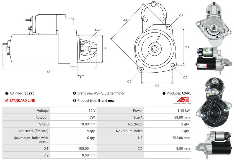 AS-PL S0275 Starter