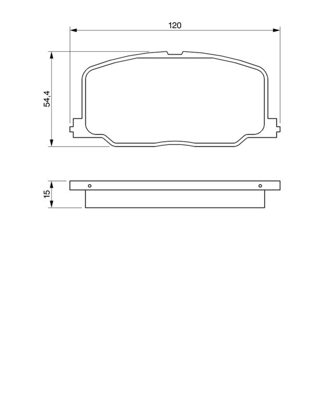 BOSCH 0986493720 Brake Pad Set, disc brake