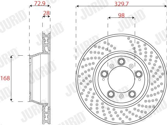 Disc frana 562587JC-1 JURID