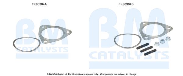 BM CATALYSTS szerelőkészlet, katalizátor FK80364