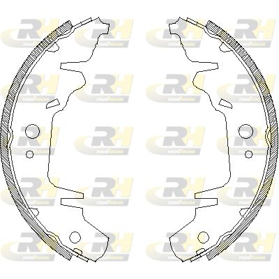 Комплект гальмівних колодок, Roadhouse 4020.00