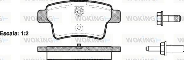 Комплект гальмівних колодок C4 Grand Picasso, C4 Picasso/Grand Picasso