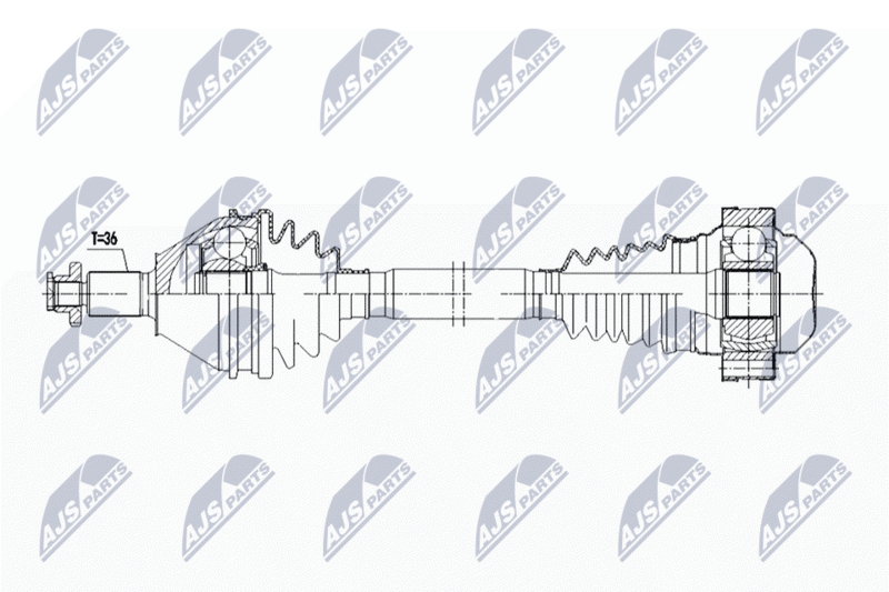 NTY NPW-WW-248 - Drive Shaft