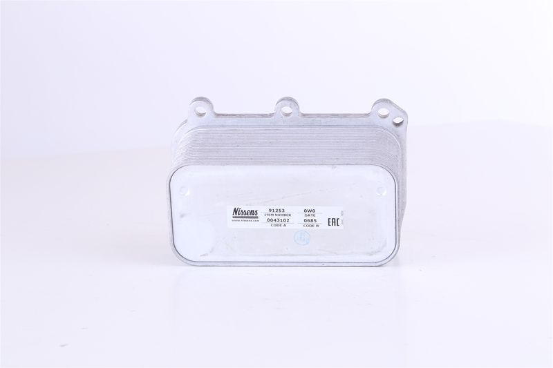 Õliradiaator, mootoriõli, NISSENS 91253