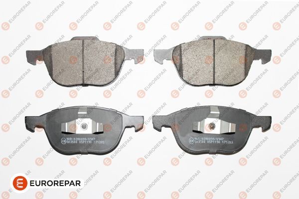 EUROREPAR FORD тормозные колодки передний C-Max, Focus II, III, Kuga I, II Mazda 3,5, Volvo 03-