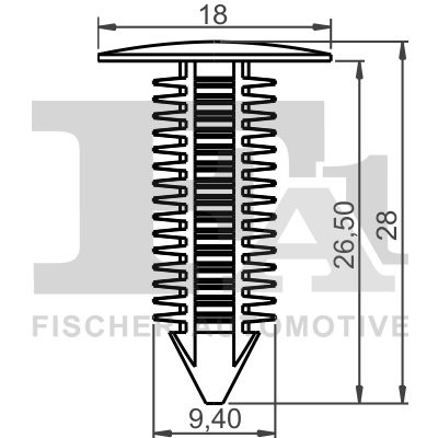 FA1 14-10013.5 Clip, trim/protection strip