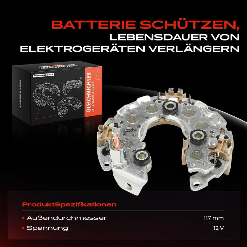 Frankberg 5481FB0061757 Rectifier, alternator