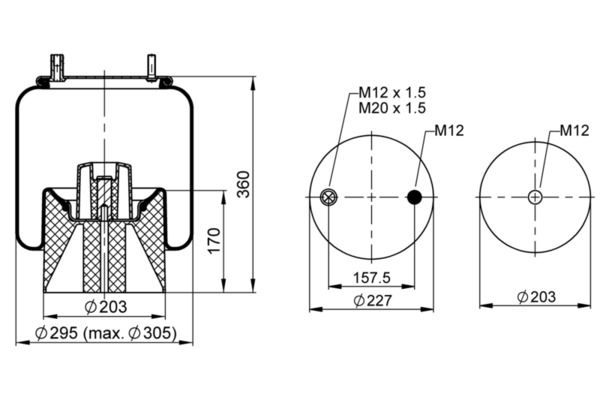 Mech, pneumatické odpružení 1 DK 20 A-51