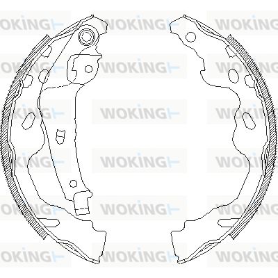 Комплект гальмівних колодок, Woking Z418700