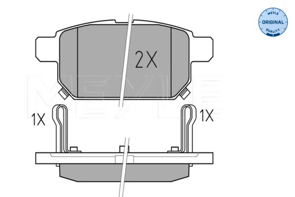 MEYLE 025 252 5814/W Brake Pad Set, disc brake