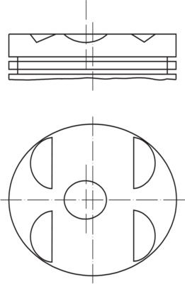 MAHLE dugattyú 001 04 10