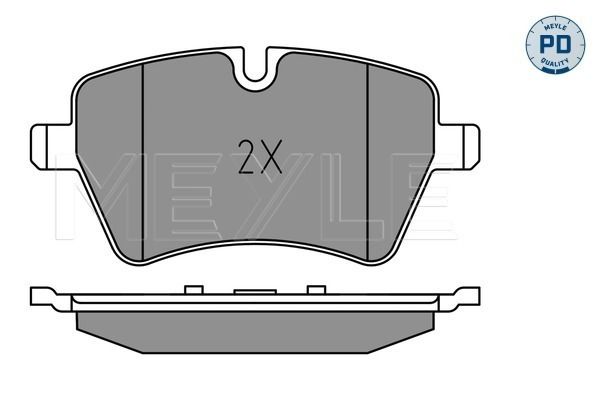 Комплект гальмівних накладок, дискове гальмо, Meyle 0252398418/PD