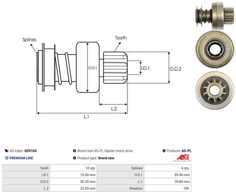 Vabajooks, starter, AS-PL SD9104
