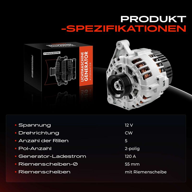 Frankberg 5481FB0001696 Alternator