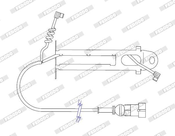 Výstražný kontakt, opotřebení obložení FAI126