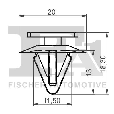 FA1 73-40001.5 Clip, trim/protection strip