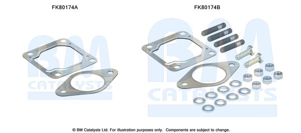 BM CATALYSTS szerelőkészlet, katalizátor FK80174