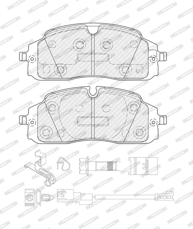 Remblokken set Voor , past: FORD TOURNEO COURIER V769, TOURNEO CUSTOM V710, TRANSIT CUSTOM V710 2.0D/2.5H/Electric 10.23-