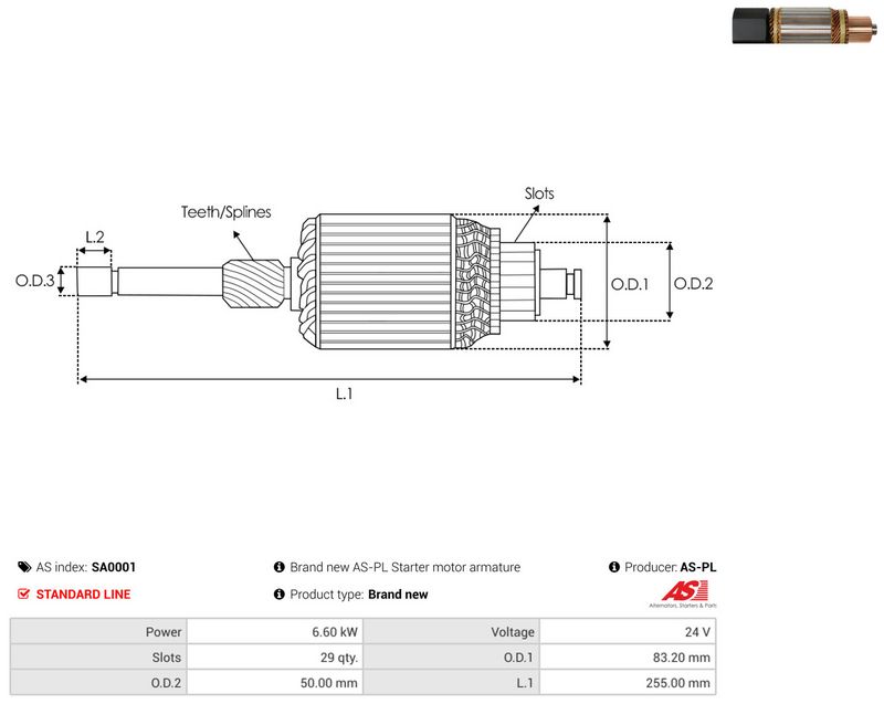 Ankur, starter, AS-PL SA0001