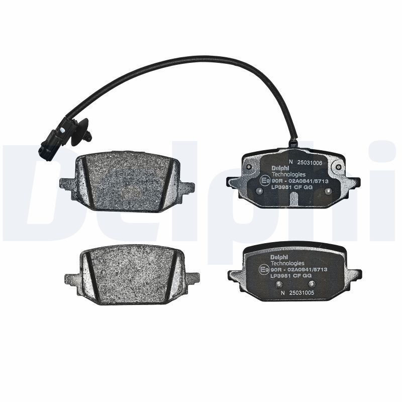 Remblokken set Achter (met een dempingskussen), past: MERCEDES CITAN TOURER (W420), CITAN/MINIVAN (W420), EQT (W420), T (MPV)  RENAULT GRAND KANGOO III, KANGOO III 1.3/1.5D/Electric 06.21-