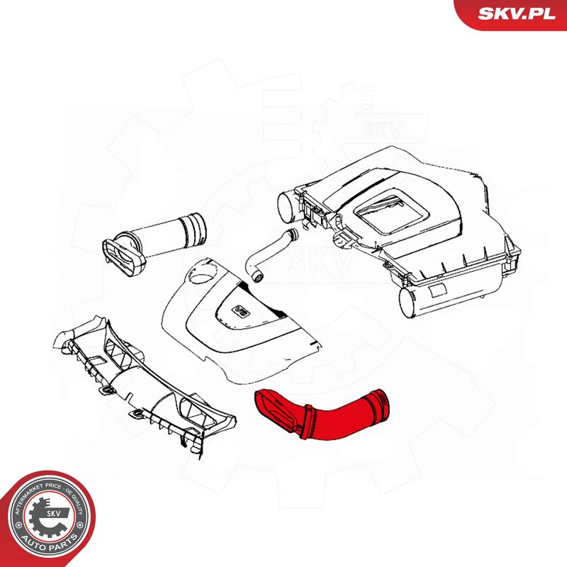 Õhutoru, õhufilter, ESEN SKV 43SKV903