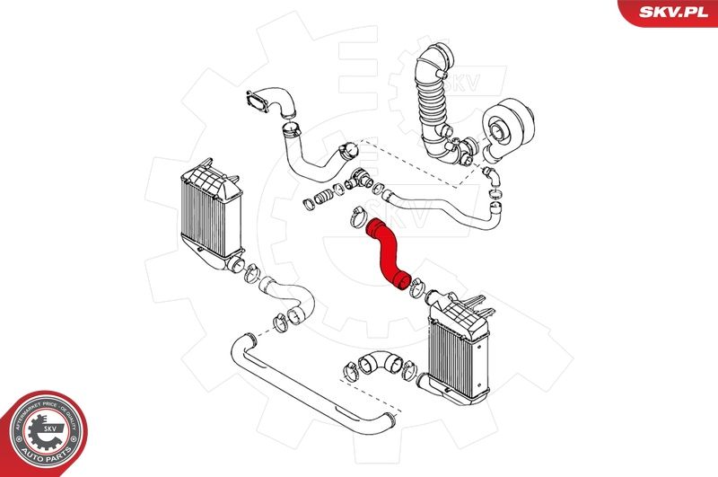 ESEN SKV 24SKV118 Charge Air Hose