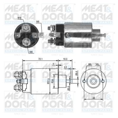 MEAT & DORIA mágneskapcsoló, önindító 46093