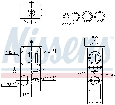 NISSENS 999477 Expansion Valve, air conditioning