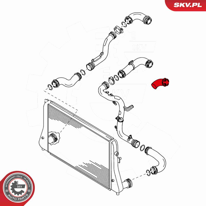 ESEN SKV 24SKV176 Charge Air Hose