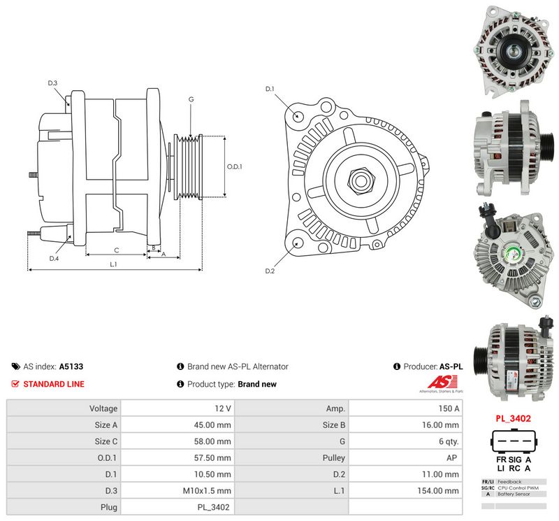 AS-PL A5133 Generatorius