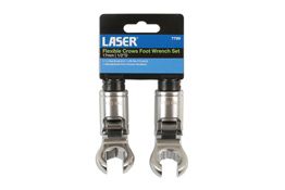 Laser Tools Flexible Crows Foot Wrench Set 1/2"D 2pc