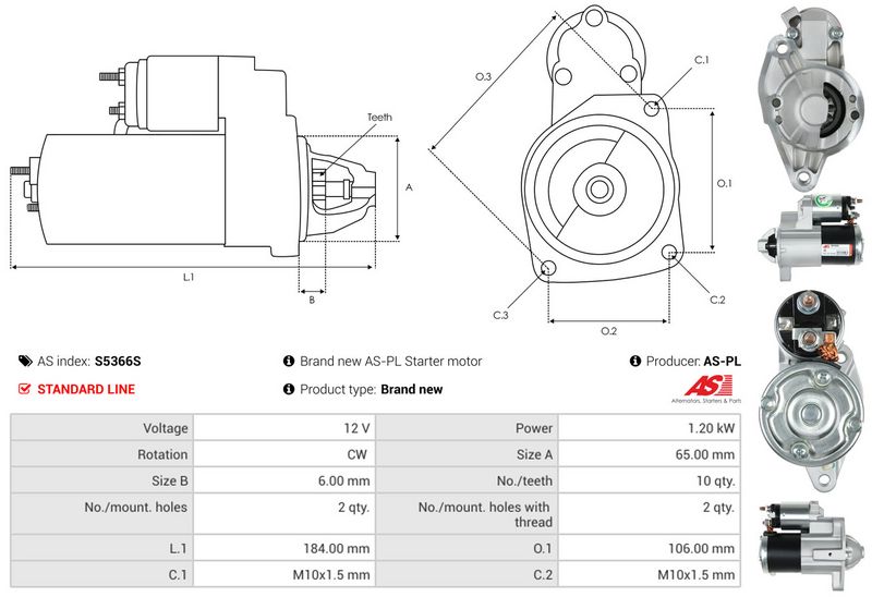 AS-PL S5366S Starter