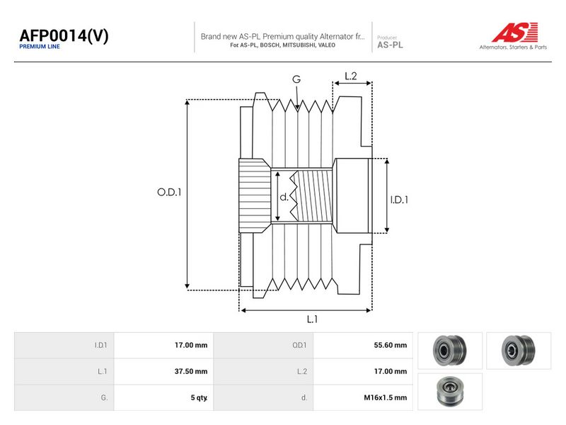 Generaatori vabakäik, AS-PL AFP0014(V)