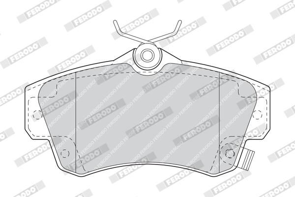 FERODO FDB1442 Brake Pad Set, disc brake