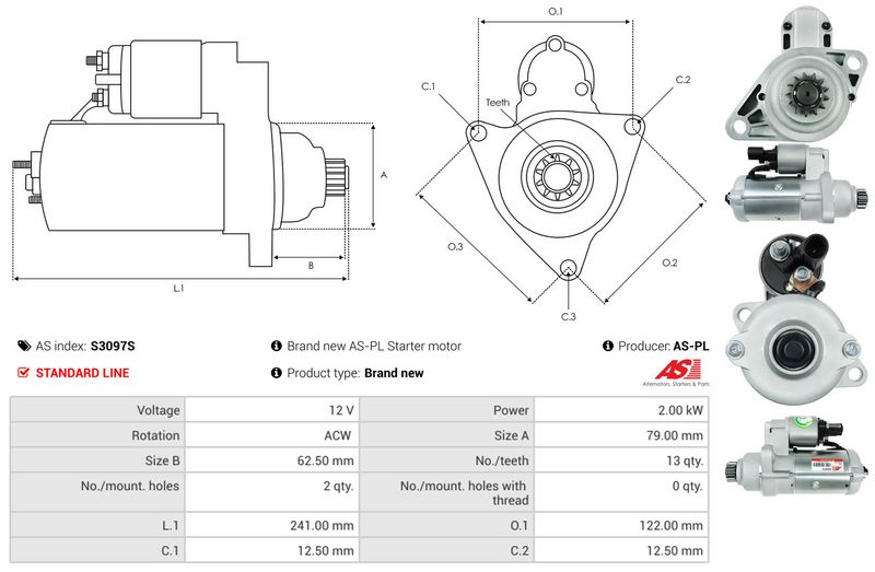 AS-PL S3097S Starter